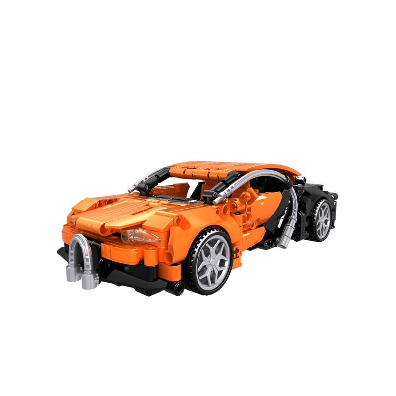 OPEN BRICKS - Sports Car Orange (Klemmbaustein-Sportwagen Technic-Set)