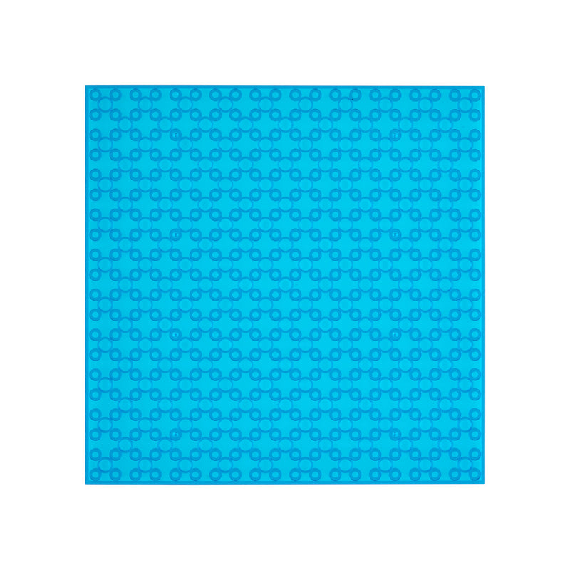 OpenBricks Bauplatte 20x20 transparent blau/ blue, 4 Stück