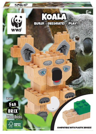 FabBrix - WWF Koala (kompatibles Holzbaustein-Set)